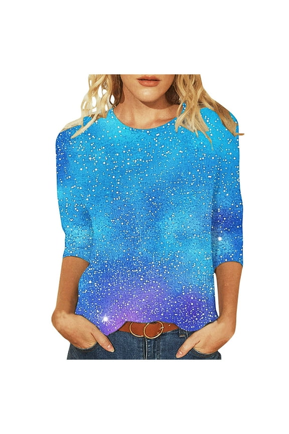 My Items V Neck T Shirts for Women 3/4 Sleeve V Neck Tops for Women Work Long Sleeve Blouse for Women Dressy Plus Size Tunic Tops for Women 4x-5x