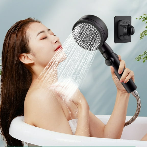Items Viflosae High Pressure Shower Head - Shower High Pressure Handheld Showerhead Hard Water High Pressure 8 Spray Modes Handheld Shower For The Elderly With Base