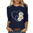 thumbnail image 1 of SHE IS My Items Women's Long Sleeve Shirts with Collar Going out Tops for Women College Long Sleeve Blouses for Women Dressy Black Basic Tees for Women Pack Plus, 1 of 3
