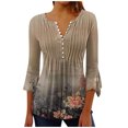 thumbnail image 1 of SHE IS My Items Womens Long Sleeve T Shirts V Neck White Womens Long Sleeve Tops Dressy Casual Fall Cotton Long Sleeve Blouse Women Graphic Tees for Women Y2k, 1 of 4