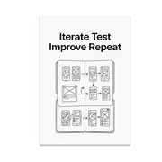 Iterate Test Improve Repeat - Design Innovator - 13x19 Poster Print