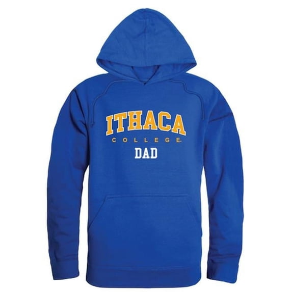 Ithaca College Mens Dad Hoodie, Royal - Extra Large
