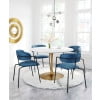 Ithaca Dining Table White & Gold