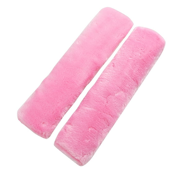Itimo Soft Plush Pink Shoulder Seat Belt Pads, 2 Pieces