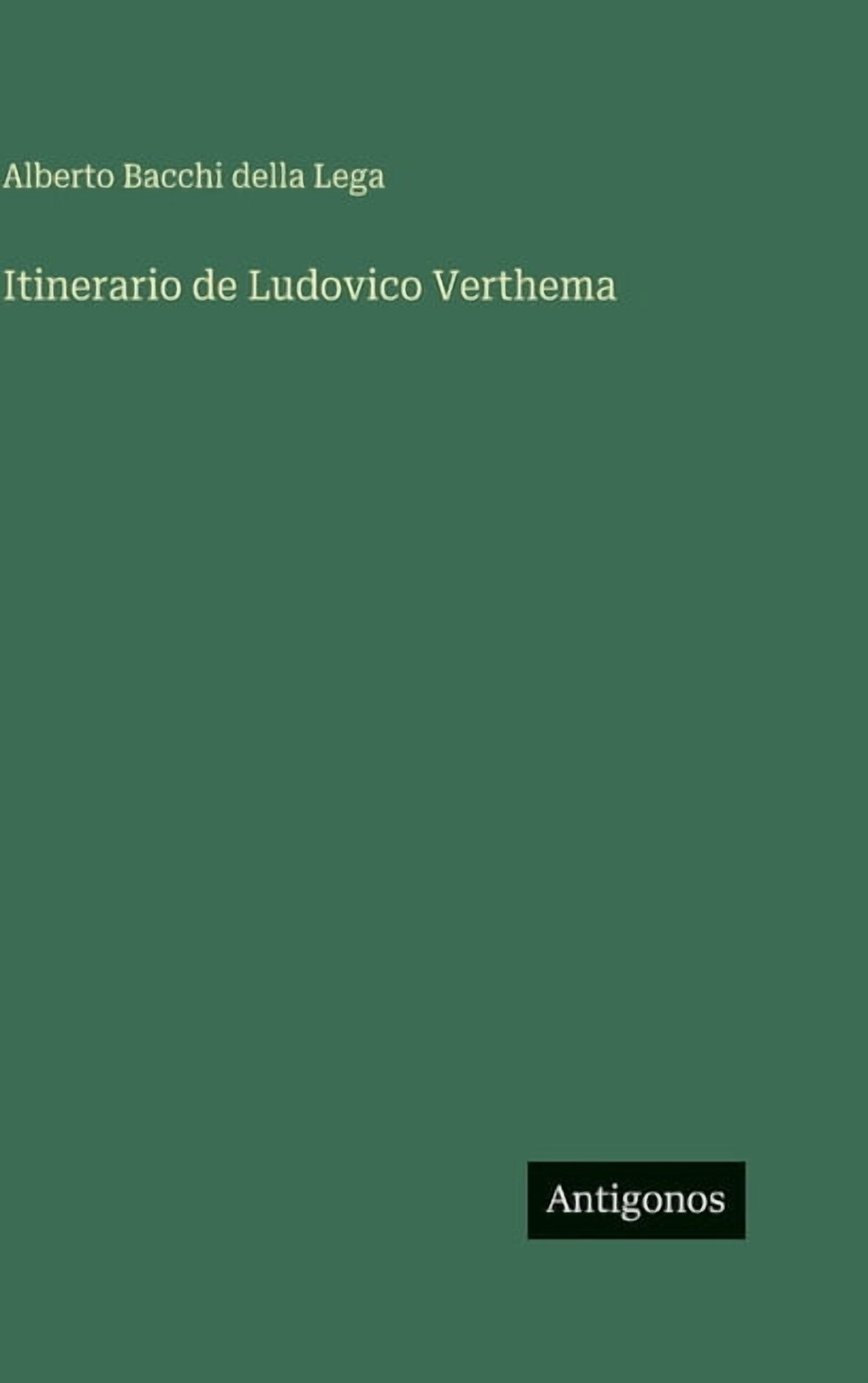 Itinerario de Ludovico Verthema, (Hardcover)