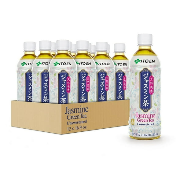 Ito En Jasmine Green Tea, Unsweetened, 16.9 Fluid Ounce (12-Pack)