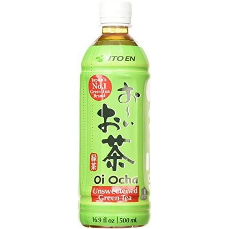 Ito En Oi Ocha Green Tea, Unsweetened, 16.9 Fluid Ounce Pack of 12, Unsweetened, Zero Calories, with Antioxidants, Excellent Sou