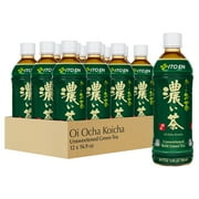 Ito En Oi Ocha Bold Green Tea, Unsweetened Bottled Tea, 16.9 fl oz, 12 pack