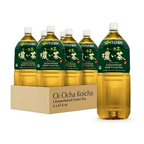 Ito En Oi Ocha Unsweetened Green Tea - Case of 6 - 2 LTR