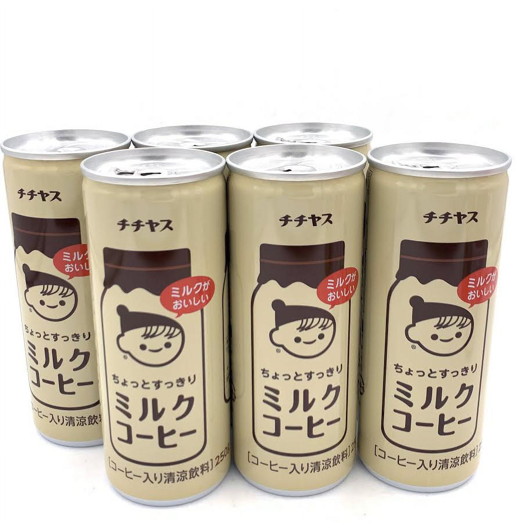 Itoen Chichiyasu Slightly Refreshing Milk Coffee 250gX6can伊藤園