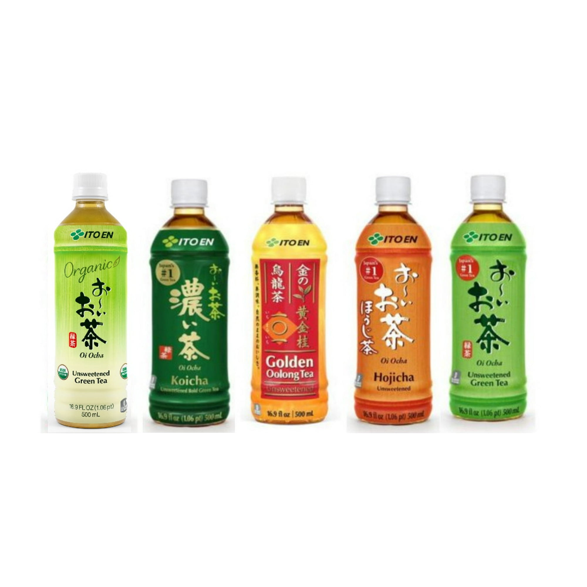 Itoen Unsweetened Tea, Variety Pack, Oicha Green Tea, Oolong Tea, Hojicha, Jasmine Green Tea