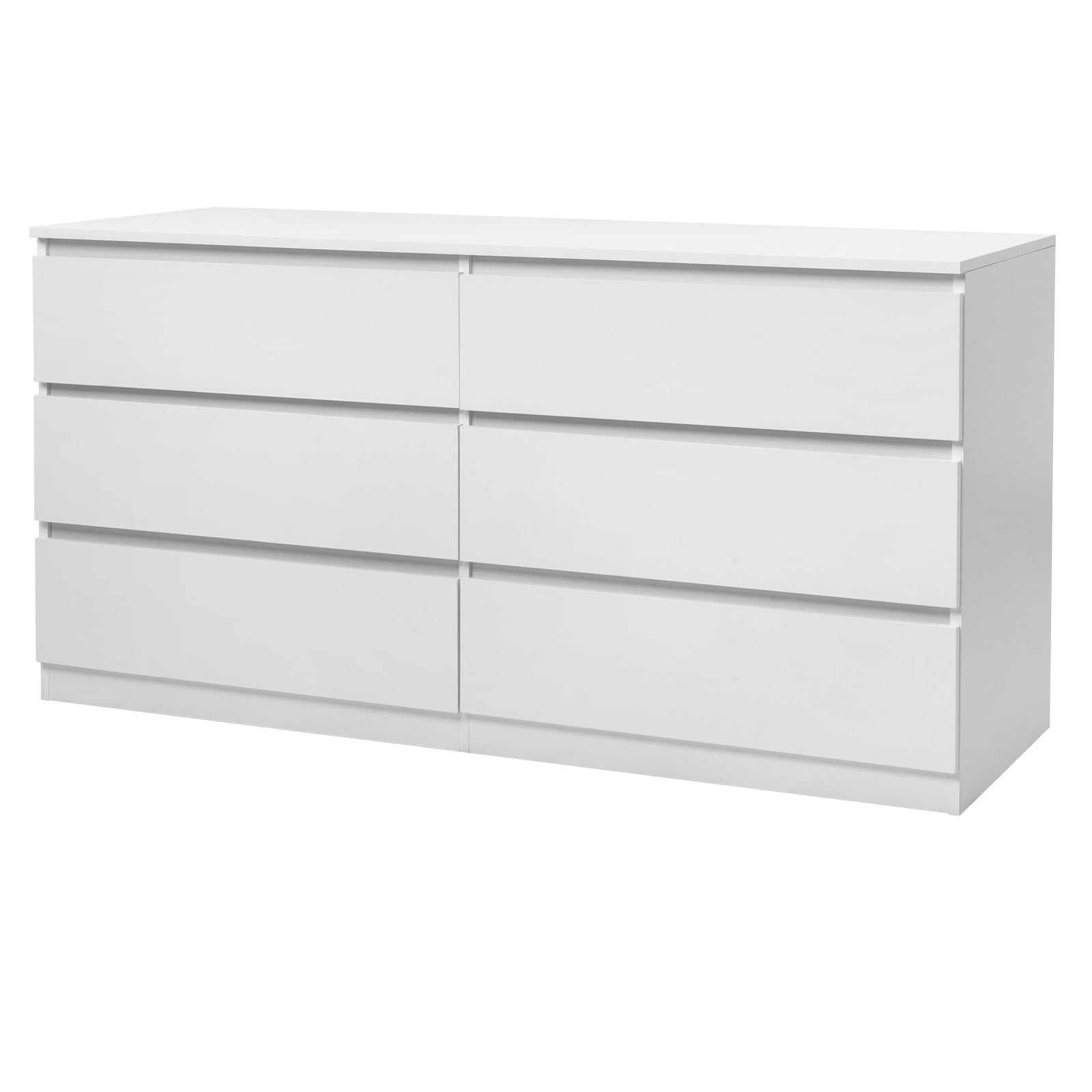 Itoproad 6 Drawer Dresser, Storage Cabinet for Bedroom Living Room, Closet Organizer Adult, White