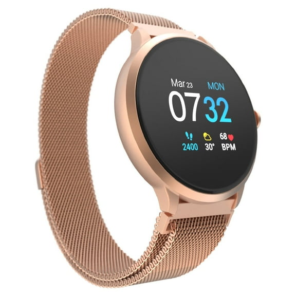 Itouch Sport 3 Smart Watch & Fitness Tracker, Women & Men, (43mm), Rosegold Mesh