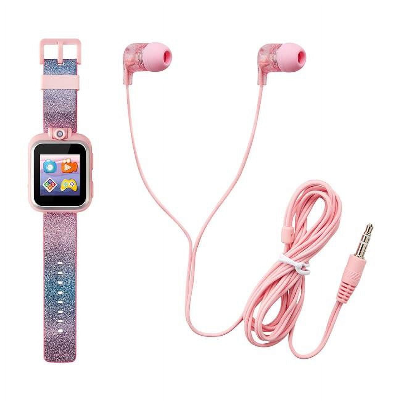 Itouch Wearables Gradient Glitter Kids Smartwatch Earbuds Set Pink Blue Walmart