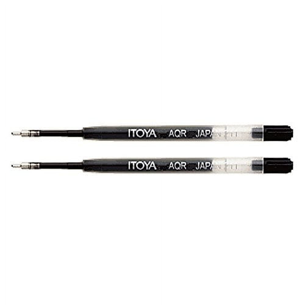Itoya AQR10BPBK Aquaroller Pen Ink Refill 2Pack Black