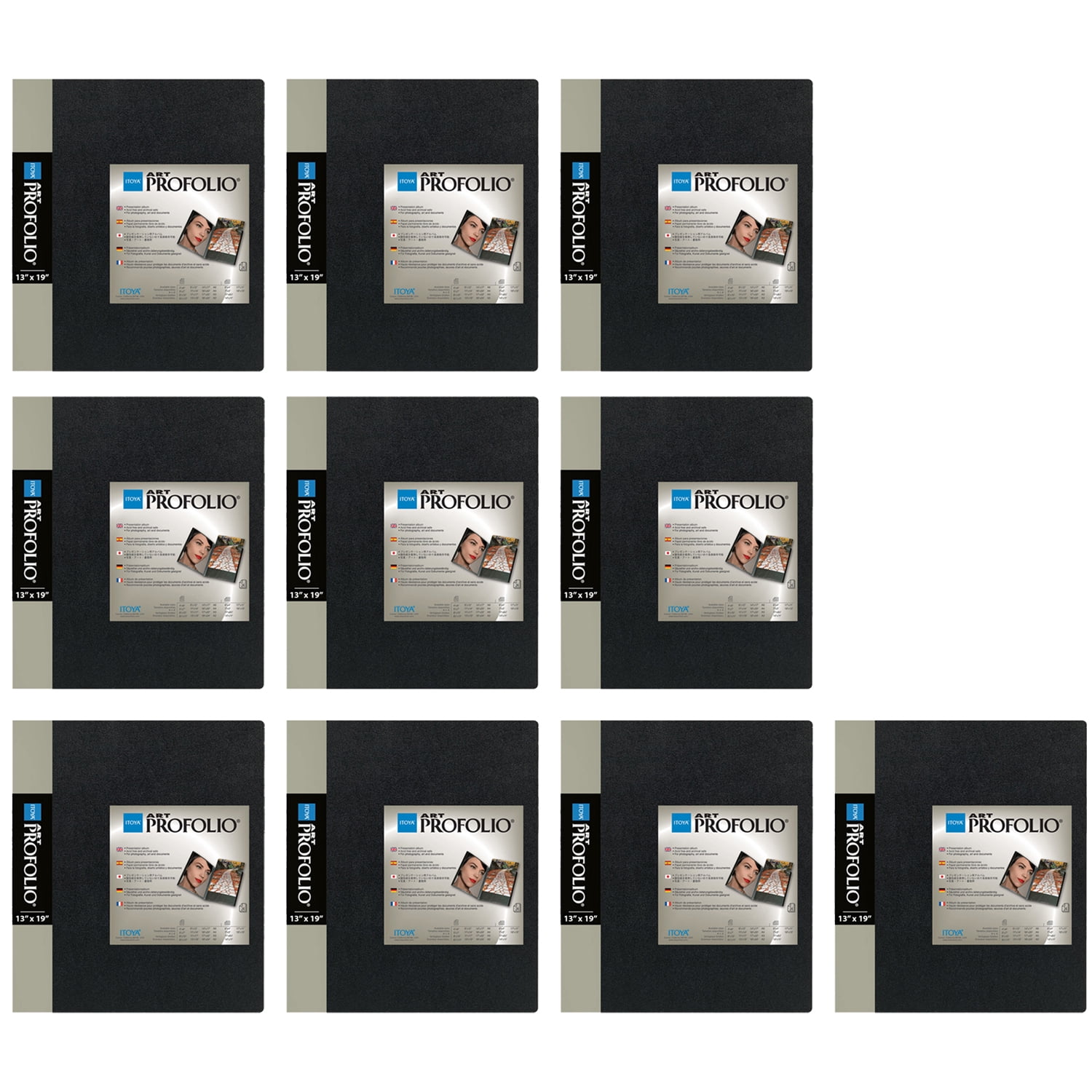 Itoya Art Portfolio 13 x 19 inches Storage Display Book, 24 Sleeves for ...