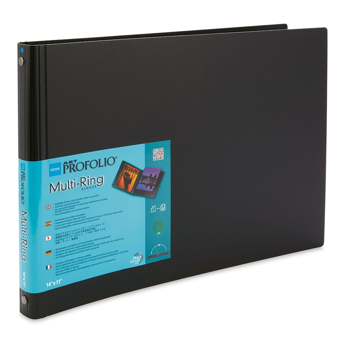 Itoya Art ProFolio Multi-Ring Binder, Horizontal, 14" x 11"