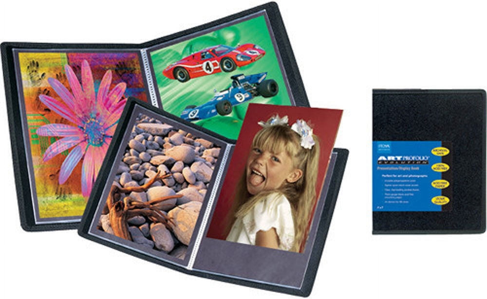 11X17 Portfolio Folder for Artwork - (Black) Large Art Portfolio Folder  with 24 Plastic Sleeves, Presentation Folder or Art Portfolio Binder for  Photography, Keepsake Portfolio for Kids Art