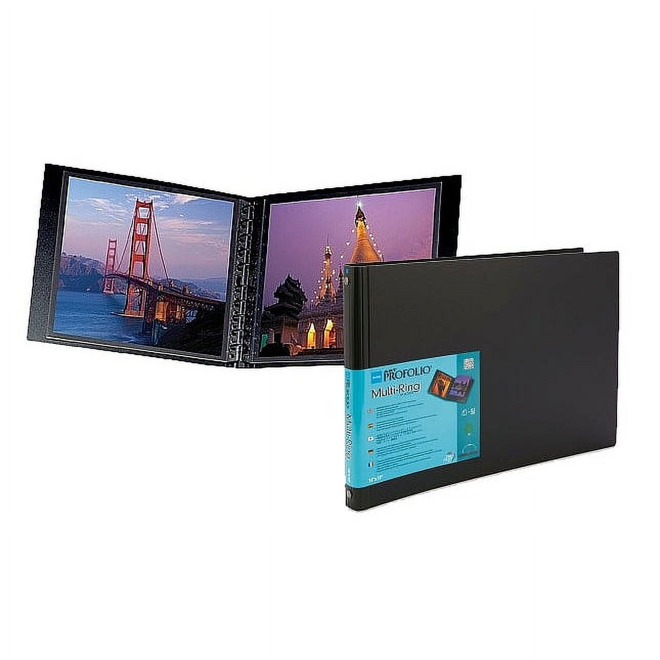 Dunwell 11x14-Wide Art Portfolio Folder - (Black), 24 Pockets