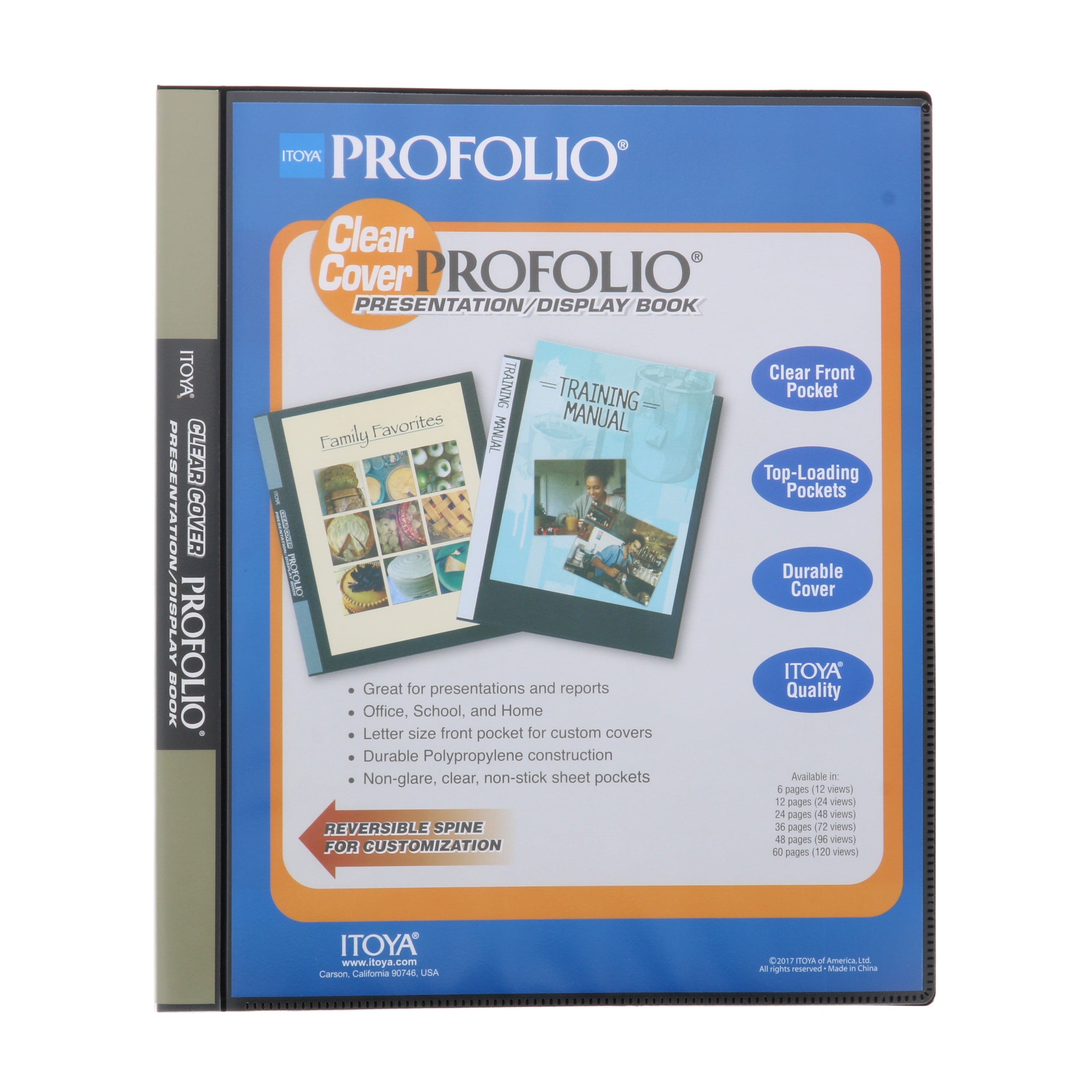 Itoya Clear Cover ProFolio, 12 pages