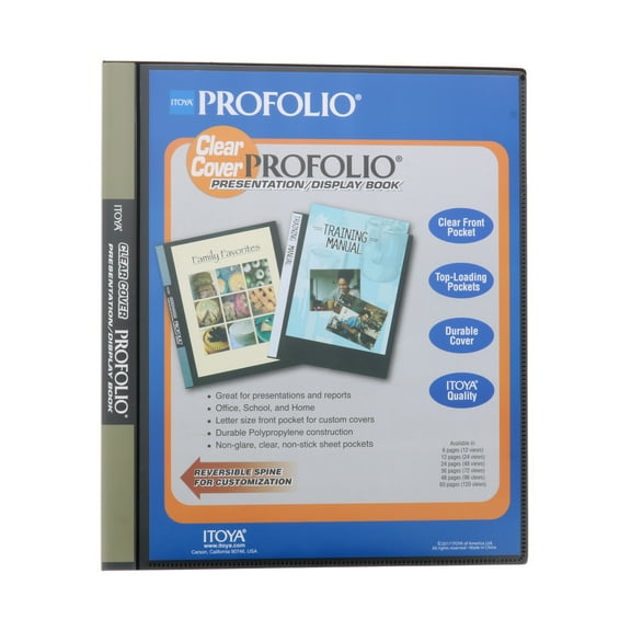 Itoya Clear Cover ProFolio, 36 pages