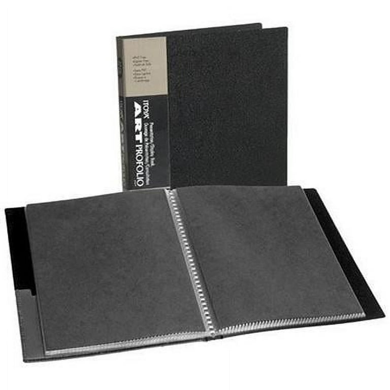 Itoya Original Art ProFolio 9x12 Black Art Portfolio Binder with Plastic  Sleeves and 48 Pages - Portfolio Folder for Artwork with Clear Sheet  Protectors - Presentation Book for Art Display and Storage 9 x 12 inches