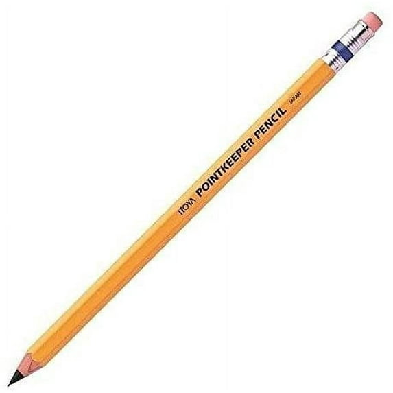 Itoya PaperSkater Pointkeeper Mechanical Pencil, 0.5mm Lead, Real Wood