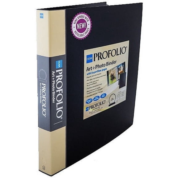 The ProFolio Art Photo Ring Binder 11x17 by Itoya w SuperClear pockets - 11x17