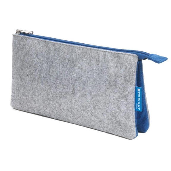 Itoya ProFolio Midtown Pouch, 4x7", Gray/Blue