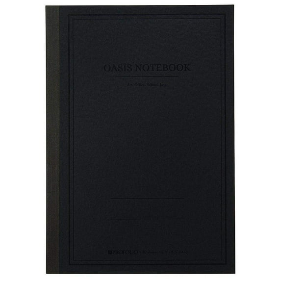 Itoya Medium ProFolio Oasis Notebook, A5 (5.8x8.3"), Charcoal