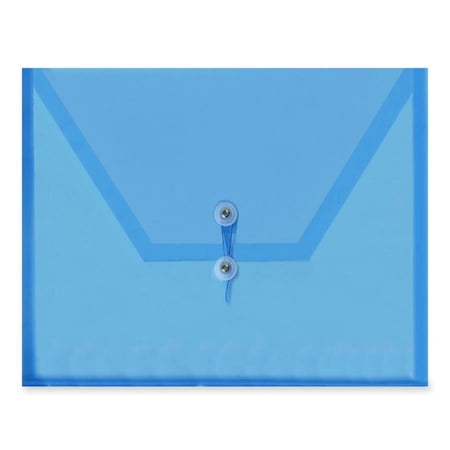 Itoya Velcro Poly Envelopes For Letter Size Documents 13x9-3/8 Blue