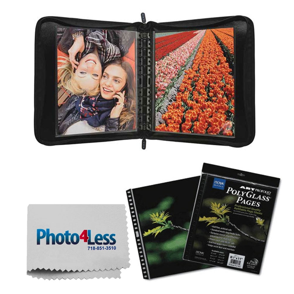 Itoya Zipper Portfolio Case with Multi-Ring Binder - 14x17 Includes 5 ...