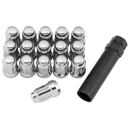 ITP Lug Nuts - 12mm, Splined Tapered with Key - Chrome ALUG20BX (1)
