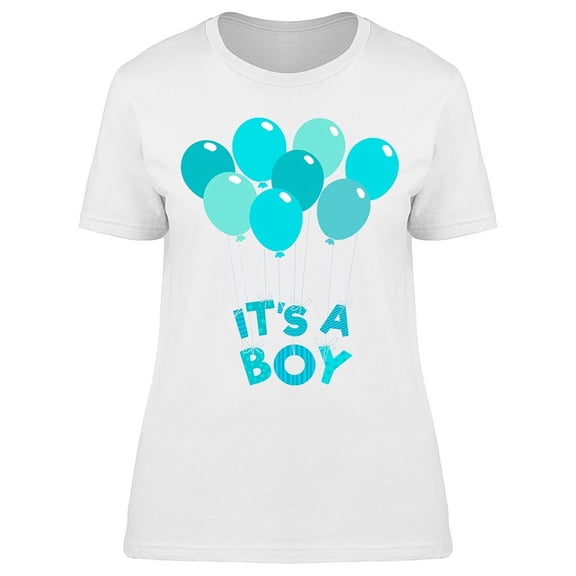Its A Boy, Blue Color T-Shirt T-Shirt Women -Image by Shutterstock, Female Small