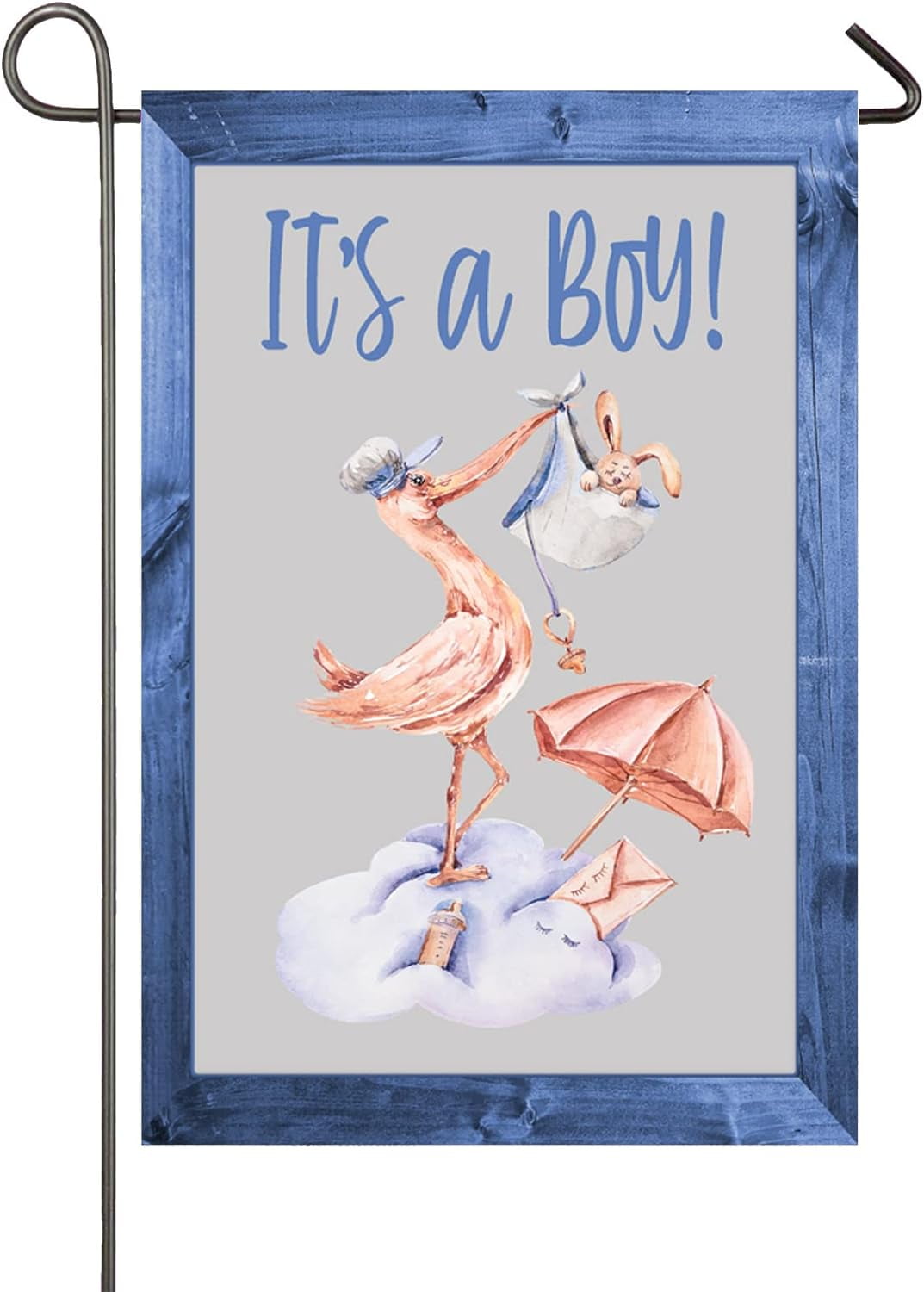Its A Boy Stork Garden Flag Baby Shower Gender Reveal Party Decorations
