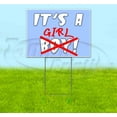 thumbnail image 1 of Its A Girl (18" x 24") Yard Sign, Includes Metal Step Stake, 1 of 6