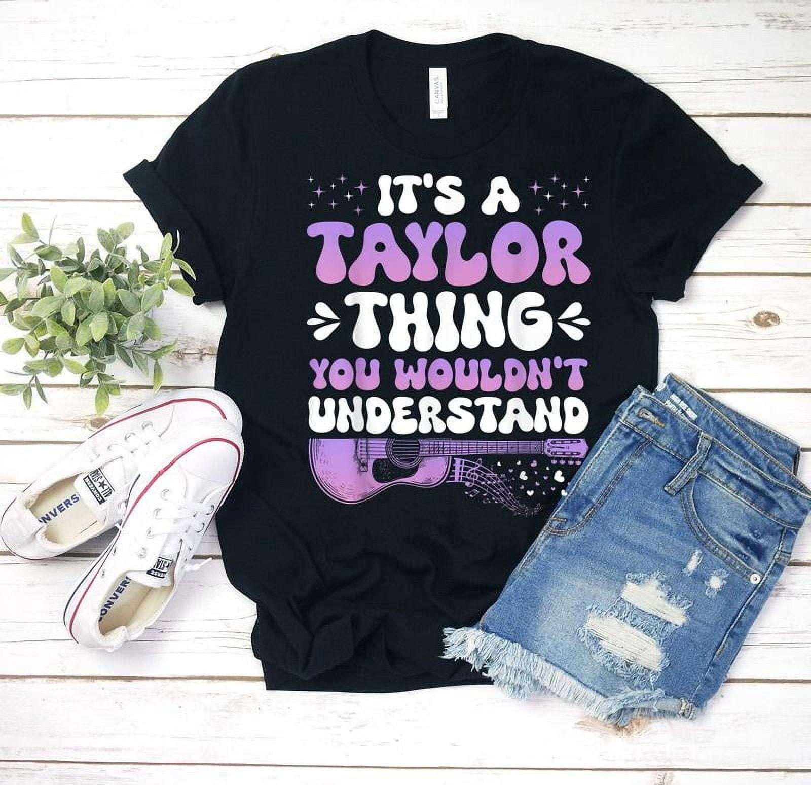 Pigiama Corto Ragazza Taylor Swift - Maglia E Shorts Cotone Con Scritta 'It's A Taylor Thing'