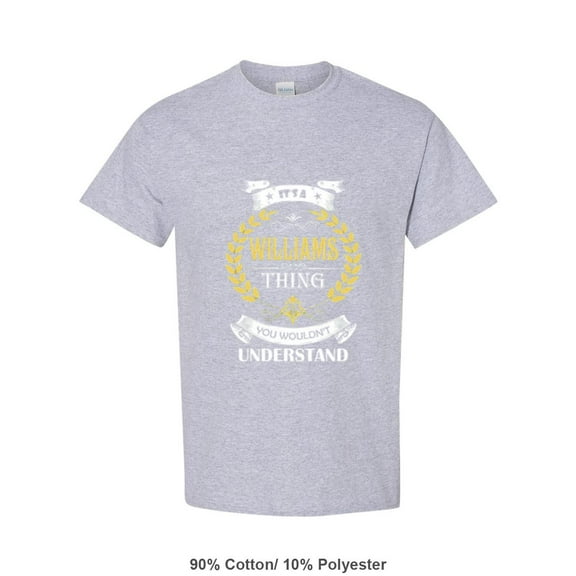 Its A Williams Thing You Wouldnt Understand Family T-Shirt, for men & women, up to size 5XL.