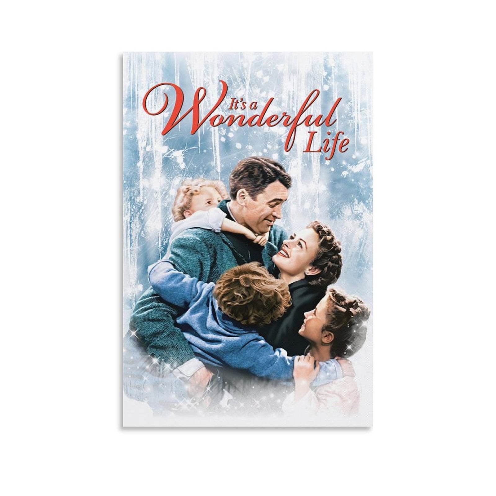 Its A Wonderful Life(2)Movies Poster Painting On Canvas Wall Art Poster ...