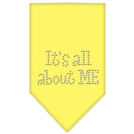 Its All About Me Rhinestone Bandana Yellow Large