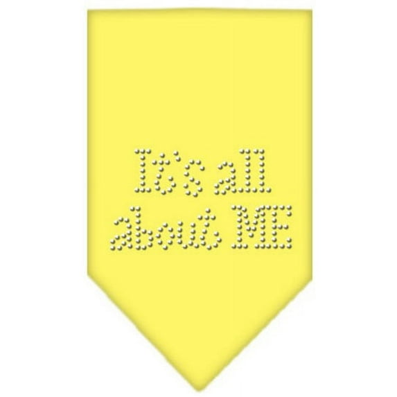 Its All About Me Rhinestone Bandana Yellow Large