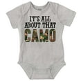 thumbnail image 1 of Its All About That Camo Hunting Romper Boys or Girls Infant Baby Brisco Brands NB, 1 of 6