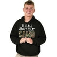thumbnail image 1 of Its All About That Camo Hunting Unisex Plus Fleece Graphic Hoodie Brisco Brands 2X, 1 of 5