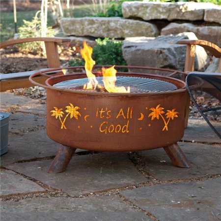 Its All Good Fire Pit, Natural Rust Patina