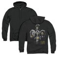 thumbnail image 1 of Its AlwayS/Sunny In Philadelphia Rocker Heads (Back Print) Adult Zipper Hoodie Sweatshirt Black, 1 of 3