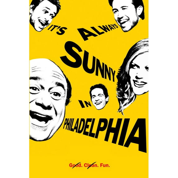 Its Always Sunny In Philadelphia Poster 24x36 Art Poster 24x36 Multi-Color Square Adults Poster Time