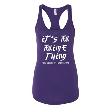 Its An Animie Thing Womens Tank Top, Purple, Small