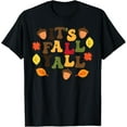 thumbnail image 1 of Its Fall Yall Leaves Cute Autumn Thanksgiving Men Women Kids T-Shirt, 1 of 3