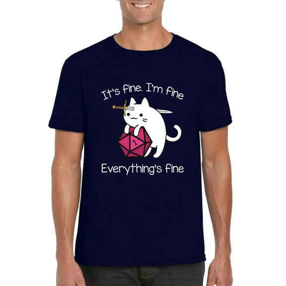 Its Fine Funny Sarcasm Everything Okay Chaos Dog Fire Meme T-Shirt, for men & women, up to size 5XL