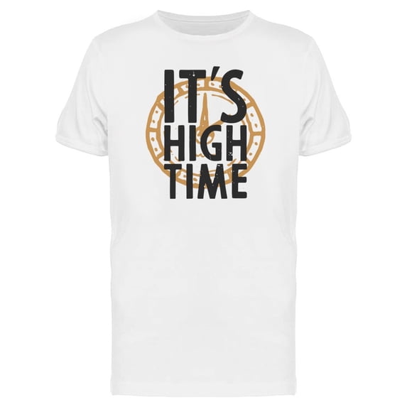 Its High Time Grunge Clock Tee Men's -Image by Shutterstock